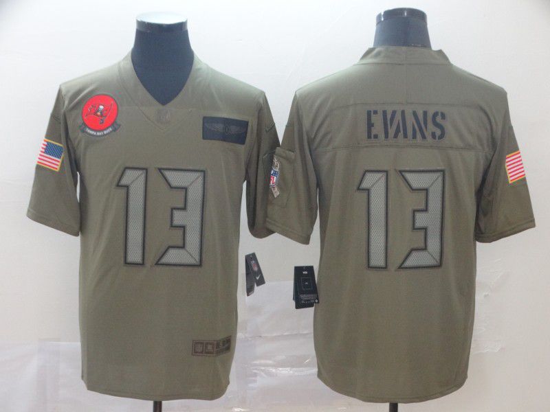 Men Tampa Bay Buccaneers #13 Evans Nike Camo 2019 Salute to Service Limited NFL Jerseys->new england patriots->NFL Jersey